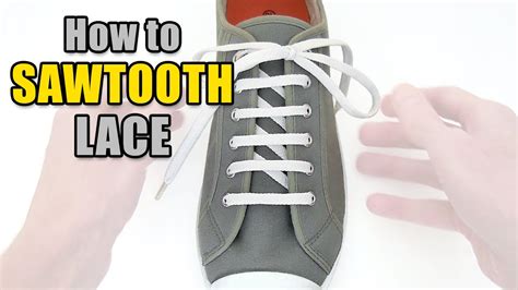 sawtooth lacing
